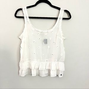 NWT A&F sheer sleeveless tank top